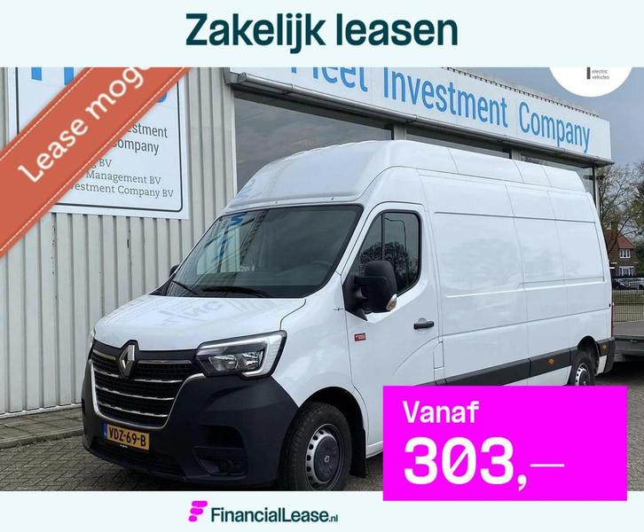 Renault Master L3H3, Auto's, Bestelauto's, Bedrijf, Lease, Financial lease, 4x4, ABS, Achteruitrijcamera, Airconditioning, Alarm