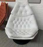 Fauteuil Artifort wit leer model F588 van Geoffrey Harcourt., Huis en Inrichting, Fauteuils, Ophalen of Verzenden