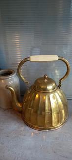 Landelijk brocante art deco antiek koperen ketel Demeyere, Antiek en Kunst, Ophalen of Verzenden