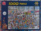 Jan van Haasteren 1000 stukjes. Op glad ijs., Ophalen of Verzenden, 500 t/m 1500 stukjes, Zo goed als nieuw