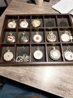 8  oude zakhorloge.s mechanische met kettingen., Sieraden, Tassen en Uiterlijk, Horloges | Antiek, Verzenden, Staal, Overige merken