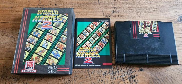 World Heroes (compleet, Neo Geo AES), Spelcomputers en Games, Games | Overige, Zo goed als nieuw, 2 spelers, Vanaf 3 jaar, Ophalen of Verzenden