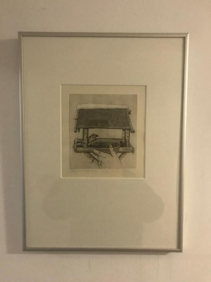 Ets......Anja van den Berg, Antiek en Kunst, Kunst | Etsen en Gravures, Ophalen of Verzenden