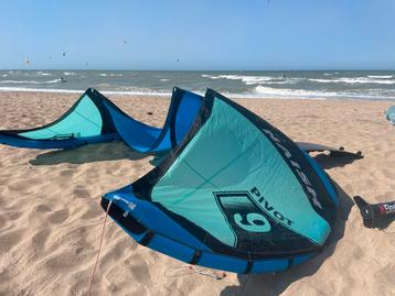 Naish Pivot S26 9m & 7m kites + optionele bar beschikbaar voor biedingen