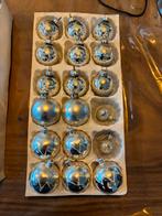 Oude brocante vintage kerstballen zilver, Diversen, Kerst, Ophalen, Gebruikt