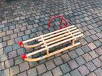 Houten slee met rugleuning - 100cm, Ophalen, Gebruikt, Overige merken