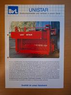Folder Silo blokkensnijder Unistar Bvl van Lengerich, Ophalen of Verzenden, Gelezen, Tractor en Landbouw