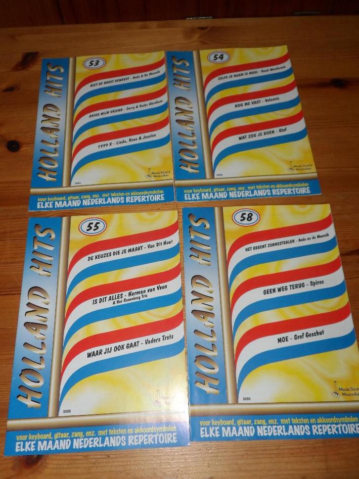 Holland Hits - 55 / 59 / 60 / 61 /62 / 63 / 64 / 65 / 68, Muziek en Instrumenten, Bladmuziek, Nieuw, Artiest of Componist, Populair