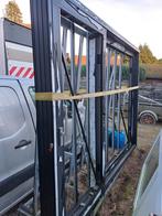 Aluminium schuifraam, Ophalen, 160 cm of meer, Glasplaat, 160 cm of meer