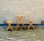 Adrian Reed for Princess Roger Tallon tafel en krukjes, Huis en Inrichting, Krukjes, Ophalen, Gebruikt, Hout