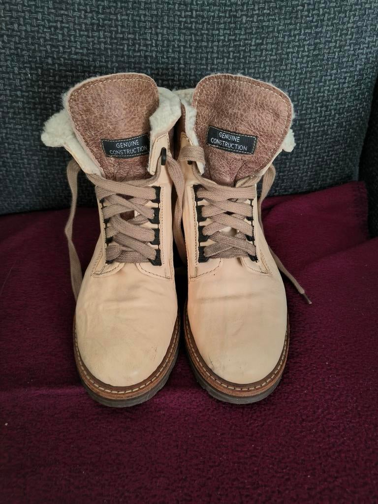 Dames boots met bont maat 39 Manasdesigh zgan, Ophalen of Verzenden, Zo goed als nieuw