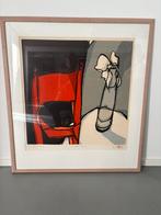 Fon Klement - La Chaise Rouge - incl lijst, Antiek en Kunst, Kunst | Litho's en Zeefdrukken, Ophalen