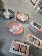 Fira Serviesset - Groen, Crème, Roze, Ophalen, Nieuw, Effen, Aardewerk