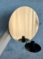 Koper ronde spiegel met zwarte kaarsenhouder, Huis en Inrichting, Woonaccessoires | Spiegels, Minder dan 50 cm, Rond, Nieuw, Ophalen of Verzenden