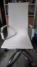 Witte Bureaustoel, Huis en Inrichting, Ophalen, Gebruikt, Wit, Bureaustoel