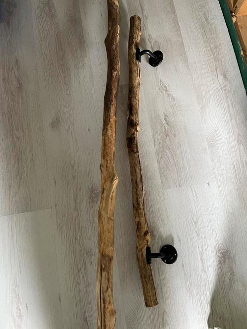 Houten trapleuning - natuurhout uit het bos, Doe-het-zelf en Verbouw, Ladders en Trappen, Zo goed als nieuw, Trap, 2 tot 4 meter