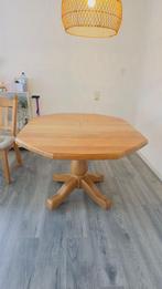 Houten tafel met 4 stoelen, Ophalen, Gebruikt