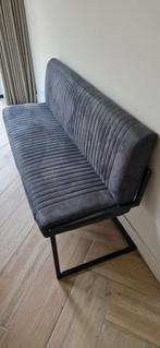 Eetkamerbank industrieel stof grijs maten 155x87x54, Ophalen, Minder dan 75 cm, 150 tot 200 cm, Zo goed als nieuw
