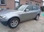 BMW X3 2.5 I AUT 2005 Grijs, Auto's, BMW, Automaat, Stof, Zwart, 2000 kg