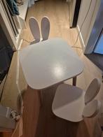 Kinder tafeltje met 2 stoeltjes, Huis en Inrichting, Tafels | Eettafels, Ophalen, Gebruikt, 50 tot 100 cm, Tot twee personen