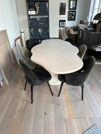 Organische eettafel beige, Huis en Inrichting, Tafels | Eettafels, Ophalen, Zo goed als nieuw, Organisch