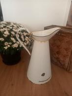 Grote, veel gebruikte brocante emaille lampetkan wit., Antiek en Kunst, Ophalen of Verzenden