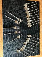 Verzilverde  lepeltjes en vorkjes kerst, Ophalen of Verzenden, Nieuw, Zilver