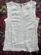 Top witte broderie Small / 36, Wit, Ophalen of Verzenden, Zo goed als nieuw, Hennes & Mauritz