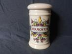 Aardewerk apothekerspot Dermovate voor Glaxo BV h. 14,4 cm, Antiek en Kunst, Antiek | Keramiek en Aardewerk, Ophalen of Verzenden