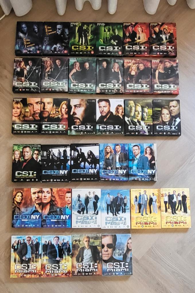 CSI DVD Collectie - Las Vegas, New York, Miami + Games, Cd's en Dvd's, Dvd's | Tv en Series, Zo goed als nieuw, Actie en Avontuur