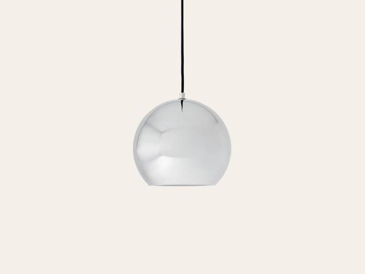 &Tradition Topan zilver bij TheReSales, Huis en Inrichting, Lampen | Hanglampen, Zo goed als nieuw, Minder dan 50 cm, Overige materialen