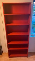 Billy boekenkast rood, Ophalen, 200 cm of meer, 50 tot 100 cm, Zo goed als nieuw