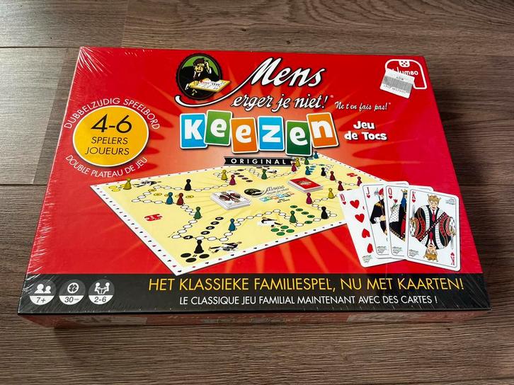 Mens erger je niet keezen (pesten) nieuw in seal, Hobby en Vrije tijd, Gezelschapsspellen | Bordspellen, Zo goed als nieuw, Ophalen of Verzenden