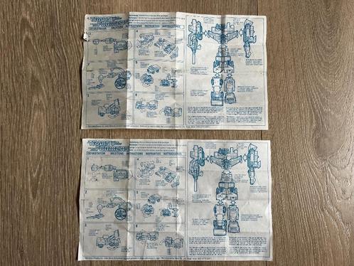 Transformers G1 MB Instructies Constructicons 1985, Verzamelen, Transformers, Gebruikt, G1, Decepticons, Verzenden