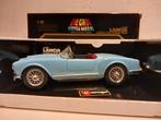 Lancia Aurelia B24 Spyder lightblue  1955 Bburago 1:18 KRD, Hobby en Vrije tijd, Modelauto's | 1:18, Ophalen of Verzenden, Bburago