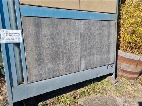 Grijs genuanceerd 60x60x6cm terrastegels betontegel s-partij, Tuin en Terras, Tegels en Klinkers, Nieuw, Terrastegels, Keramiek