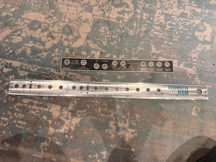 Fender Bandmaster Reverb – Frontplate & Backplate, Ophalen of Verzenden, Gebruikt