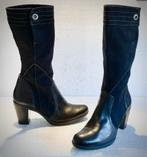 G Star Raw laarzen hoge hak leer / denim zwart / blauw 40, Hoge laarzen, Blauw, Ophalen of Verzenden, Zo goed als nieuw