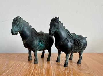 Chineze bronzen paarden beelden (Tang-dynastie stijl paard) beschikbaar voor biedingen