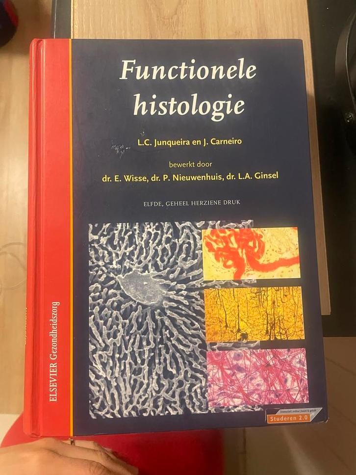 Functionele Histologie Junqueira - 11e druk, Boeken, Studieboeken en Cursussen, Gelezen, WO, Beta, Ophalen of Verzenden