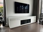 Custom Tv meubel 235 breed, Huis en Inrichting, Minder dan 100 cm, 25 tot 50 cm, 200 cm of meer, Gebruikt