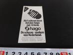sticker HAGO als 't schoon moet strip voetafdruk, Ophalen, Zo goed als nieuw, Bedrijf of Vereniging
