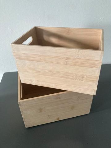 2 ikea uppdatera bamboe kistjes beschikbaar voor biedingen