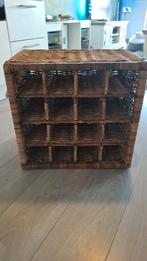 Riviera Maison Wijnrek - Rotan, Ophalen, 15 tot 25 flessen, Zo goed als nieuw, Minder dan 50 cm