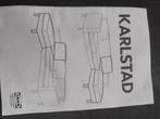IKEA Karlstad hoezen beige (nieuw), 150 tot 200 cm, Hoekbank, 75 tot 100 cm, Ophalen of Verzenden