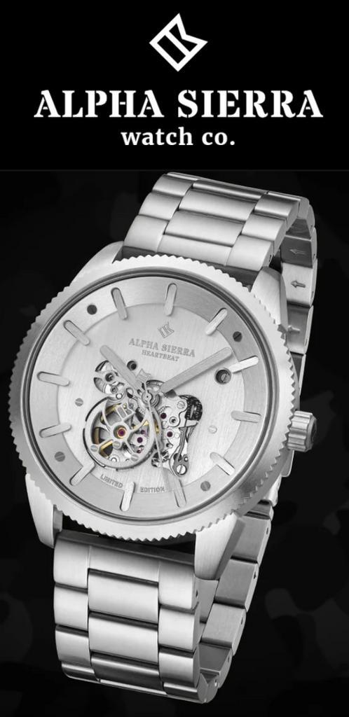 Nieuwe Alpha Sierra Heartbeat S106 Limited edition horloge, Sieraden, Tassen en Uiterlijk, Horloges | Heren, Nieuw, Polshorloge
