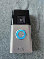 Video deurbel Ring Plus met Chime en 2e accu, Ophalen of Verzenden, Zo goed als nieuw