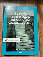 Bedrijfsbeslissingen en financiële verantwoording (4e editie, Ophalen of Verzenden, Zo goed als nieuw, André Heezen