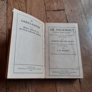 De Negerhut van Stowe 1918 vertaling Mensing beschikbaar voor biedingen