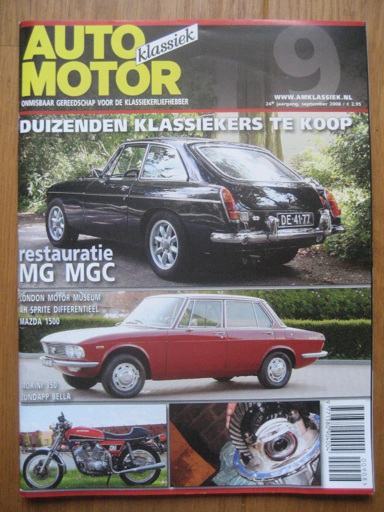 Auto Motor Klassiek 9 2008 MG C, Austin Healey, Mazda 1500, Ophalen of Verzenden, Nieuw, Mazda